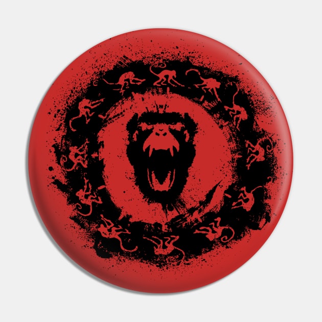 12 MONKEYS: Graffiti (black) Pin by cabinboy100