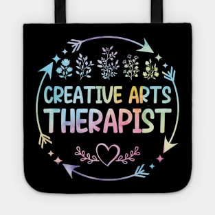 Creative Arts Therapist cute floral watercolor Tote