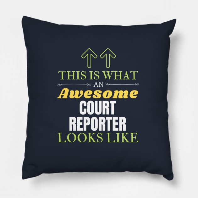 court reporter Pillow by Mdath