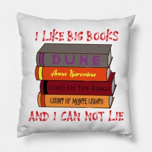 I Like Big Books Pillow