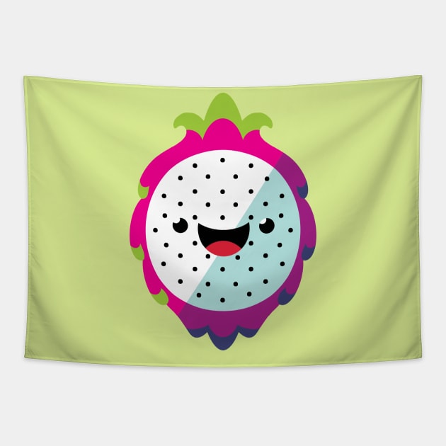 Dragon Fruit / Pitaya - Open Tapestry by ginaromoart