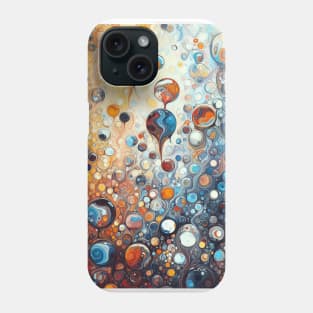 Psychedelic looking abstract illustration of bubbles Phone Case