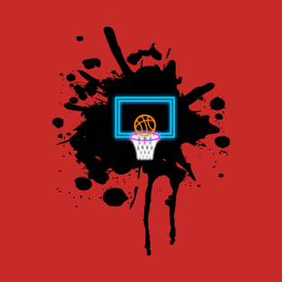 Neon Basketball Blot T-Shirt