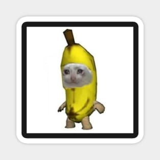 sad banana cat Magnet