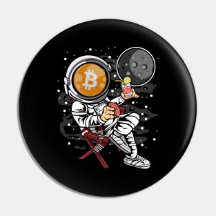 Retirement Plan Astronaut Bitcoin BTC Coin To The Moon Crypto Token Cryptocurrency Blockchain Wallet Birthday Gift For Men Women Kids Pin