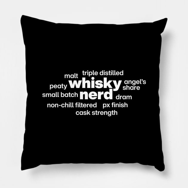 Whisky nerd Pillow by minimaldesign