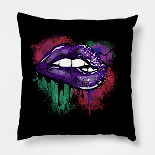 Pretty Halloween lips Pillow