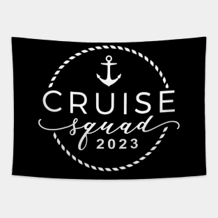 Family Cruise Squad 2023 Cruising Trip Party Vacation Tapestry