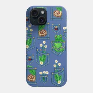 Outdoor Pockets pattern in Gouache Phone Case