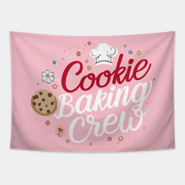 Cookie Baking Crew Funny cookie Tapestry by SPIRITY