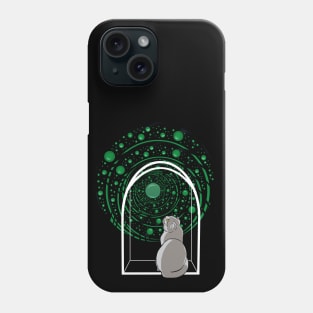 Cats universe. Cat on the windowsill. Phone Case