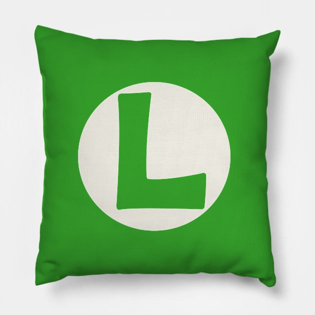 letter l green Pillow by persa