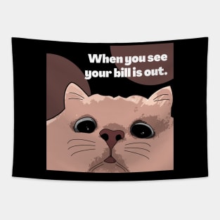 Cat and Bills Tapestry