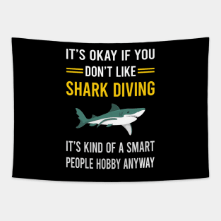 Smart People Hobby Shark Diving Diver Tapestry