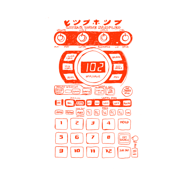 Roland SP 404sx Sampler - Music Controller by O. illustrations