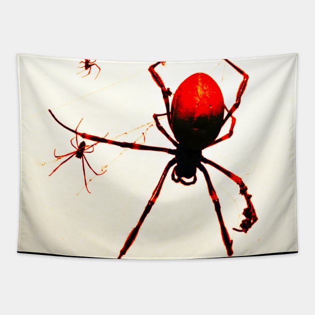 Red Spider! Tapestry by Mickangelhere1