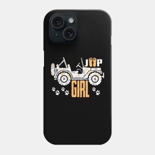 Jeep girl Cute Flower Jeep Flip Flops Jeep Men/Women/Kid Jeep Phone Case