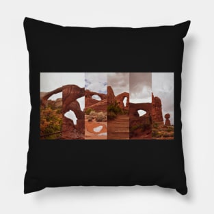 Arches National Park Collage Pillow