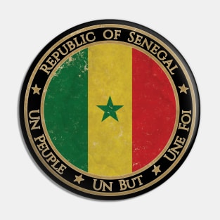 Vintage Republic of Senegal Africa African Flag Pin