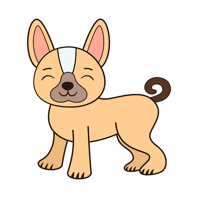 Cute and Kawaii Adorable French Bull Dog by happinessinatee