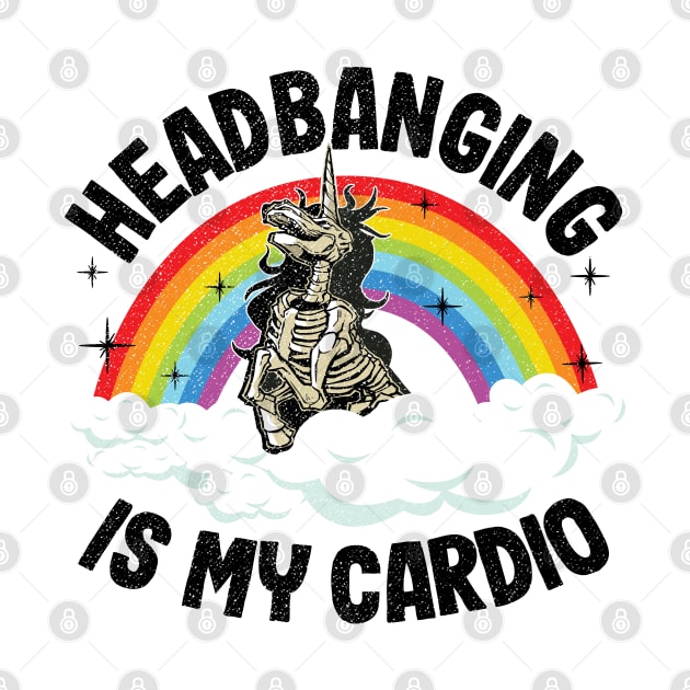 Headbanging Is My Cardio Funny Heavy Metal by Kuehni