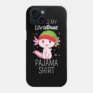 This Is My Christmas Axolotl Funny Xmas Mexican Walking Fish Phone Case