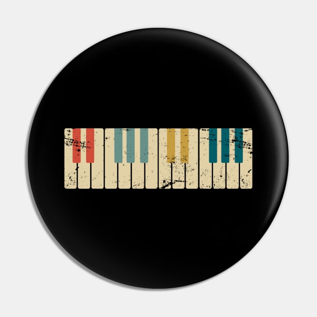 Retro Piano Keys Piano Pin by shirtsyoulike