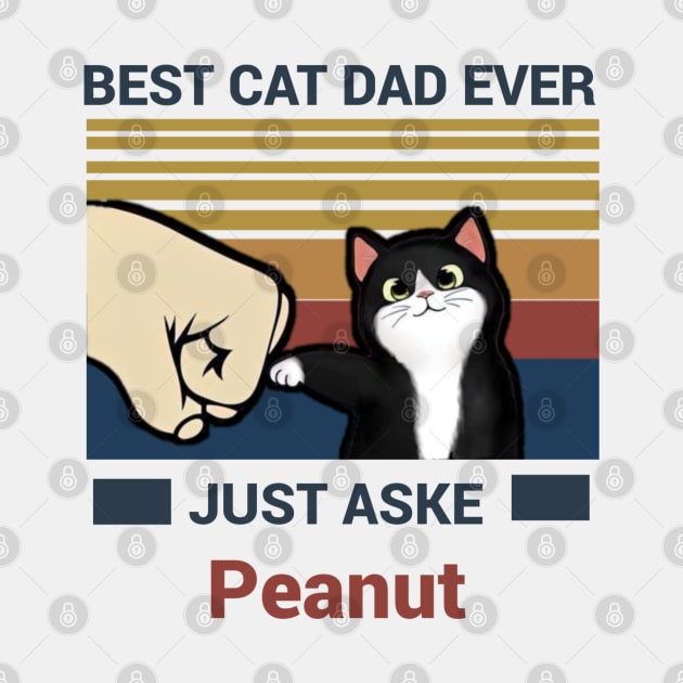 Best Cat Dad Ever Men's Shirt by Stabraq
