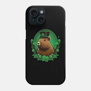 St. Patrick's day Capybara Phone Case