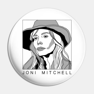 Joni Mitchell •• Minimal Style Fan Art Design Pin