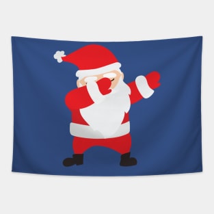 Dabbing Santa Claus Tapestry