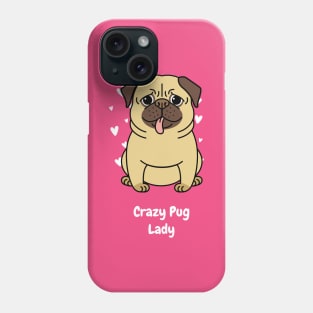 Pug lady Phone Case