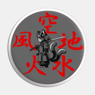 Samurai Two Tailed Tom - Niten ichi-ryū  - Grey Style Pin