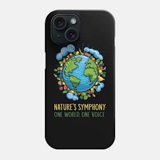 "Nature's Harmony: One World, United Voice" Phone Case