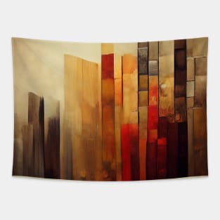 Abstract brutalist lines Tapestry