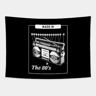 Made In The 80's Boombox Tapestry