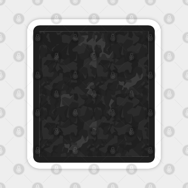 Dark grey camo pattern Magnet by wamtees