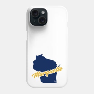 Marquette Script State Phone Case