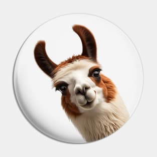 Funny Sneaky Llama Pin