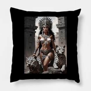 Jaguar Queen - Aztec Pride Pillow