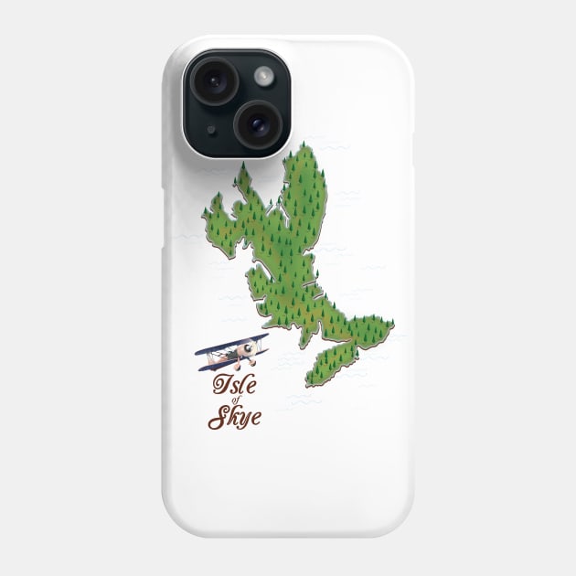 Isle of Skye map Phone Case by nickemporium1