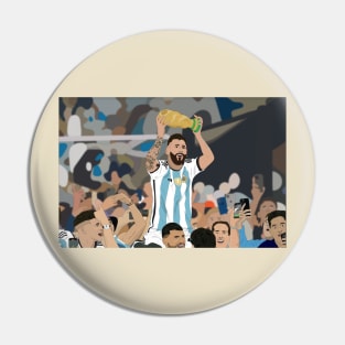 Lionel Messi digital illustration Pin