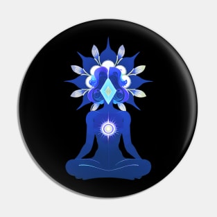 Aura Blue Meditation 04 Pin