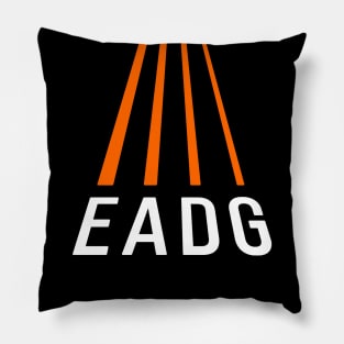 Bass Player Gift - EADG 4 String Bass Guitar Perspective Pillow