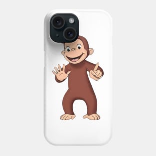Curious George counting to 6 Phone Case