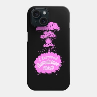 Survived Barbenheimer Talk Bubble Phone Case