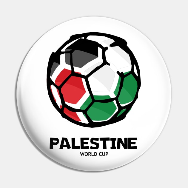 Palestine Football Country Flag Pin by KewaleeTee