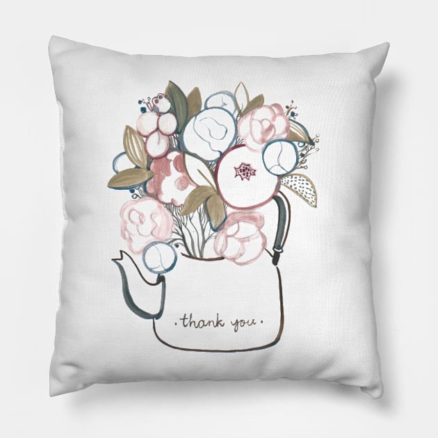 Tea bouquet Pillow by nataly sova