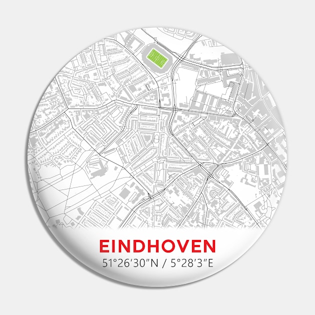 Philips Stadion Map Design Pin by TopFootballStadiums
