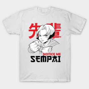  Senpai Noticed Me Kawaii Happy Anime Face T-Shirt